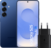 Samsung Galaxy S25 512 Go Bleu Foncé 5G + Samsung Chargeur 25 Watts Noir Samsung Galaxy S25