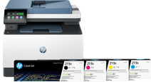 HP Color LaserJet 3302fdw + 1 Set de Toners XL Supplémentaires 