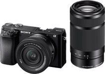 Sony Alpha A6100 + 16-50mm f/3.5-5.6 OSS II+ 55-210mm f/4.5-6. Camera met ApS-C sensor