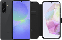 Samsung Galaxy A36 128GB Zwart 5G + BlueBuilt Book Case Zwart Samsung Galaxy A36