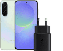 Samsung Galaxy A36 256GB Groen 5G + Samsung Oplader 25 Watt Zwart Samsung Galaxy A36