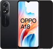 OPPO A18 128 Go Noir 4G + Just in Case Back Cover Noir Smartphone Android Enterprise Recommended