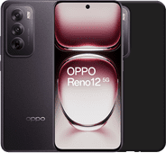 OPPO Reno12 256GB Zwart 5G + Just in Case Back Cover Zwart OPPO Reno serie