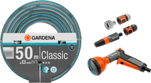 GARDENA Classic 1/2 50m Classic Spray Nozzle Pack Garden hose with a spray nozzle