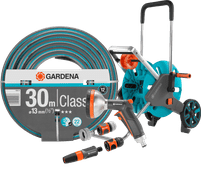 GARDENA Classic 1/2" 30m CleverRoll M Premium Spray Nozzle Pack 