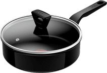 Tefal Renew Black Keramische Hapjespan 24 cm + deksel Sauteerpan voor inductie