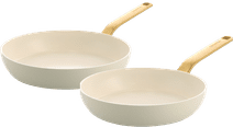 Greenpan Evolution Koekenpannenset 24 + 28 cm Cream White GreenPan braadpan