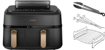 Philips 5000 Series Dual Basket NA552/00 + Dubbellaagse kookset Philips airfryer 5000 series