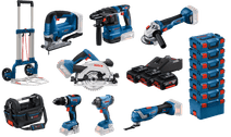 Bosch Professional 7-delige Combiset Compleet Accu combiset