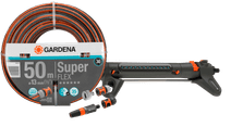 GARDENA Premium SuperFLEX 50m Small Sprinkler Pack 