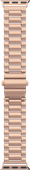 Just in Case Rvs Bandje Roségoud voor Apple Watch 40/41/42 mm Zakelijk bandje voor Apple Watch