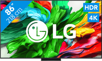 LG 86 inches QNED86 evo 4K (2025) TV with HDR