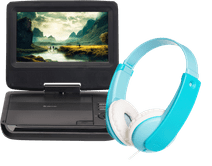 Denver MT 792 + JVC HA-KD7 Blue Portable DVD player