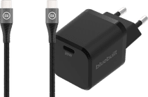 BlueBuilt Power Delivery en Quick Charge Oplader 20W + Usb C Kabel Nylon Zwart 1,5m Gsm oplader kopen?