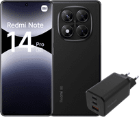 Redmi Note 14 Pro 256 Go Noir 5G + BlueBuilt Chargeur avec 3 Ports USB 65 W Noir GSM Xiaomi Redmi