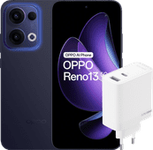 OPPO Reno13 256GB Blauw 5G + OPPO SuperVOOC Oplader 80W met 2 Poorten OPPO Reno serie