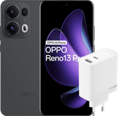 OPPO Reno13 Pro 512GB Zwart 5G + OPPO SuperVOOC Oplader 80W met 2 Poorten OPPO Reno serie