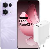 OPPO Reno13 Pro 512GB Paars 5G + OPPO SuperVOOC Oplader 80W met 2 Poorten OPPO Reno serie
