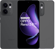 OPPO Reno 13 F 256GB Zwart 5G + Just in Case Back Cover Transparant OPPO Reno serie