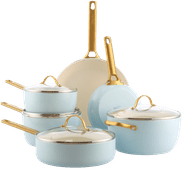 Greenpan Padova Reserve Pannenset 10-delig Light Blue Sauteerpan voor inductie