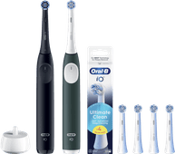 Oral-B iO 2 Lot de 2 Noir et Vert Value Pack 