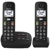 Panasonic KX-TGU132EXB Duo Téléphone fixe avec DECT