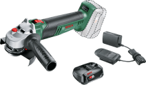Bosch UniversalGrind 18 V-75 + Bosch 18 V Batterie 2,5 Ah Kit de Démarrage Meuleuse d'angle électrique