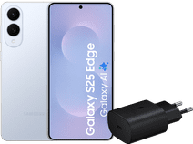 Samsung Galaxy S25 Edge 512GB Blue 5G + Samsung Charger 25W Black Cell phone