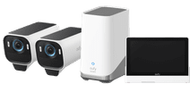 EufyCam S3 Pro Lot de 2 + Smart Display E10 Caméra IP compatible avec Apple HomeKit