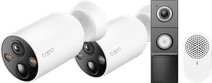 TP-Link Tapo C460 Duo Pack + D235 Smart Battery and Wired Doorbell IP camera