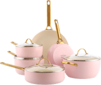 GreenPan Padova Reserve Cookware Set 10-piece Blush Pink 