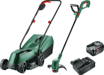 Bosch EasyMower 18V-32-200 + Bosch Easygrasscut 18 + Bosch Starterset 18V 4,0 Ah Bosch accu grasmaaier