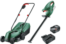 Bosch EasyMower 18V-32-200 + Bosch EasyHedgeCut 18-45 Li + Bosch Starterset 18V 4,0 Ah Bosch accu grasmaaier