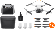 DJI Mini 4 Pro Fly More Combo + BlueBuilt Chargeur Drone pour l'expérimenté