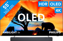 Philips 55OLED759 - Ambilight (2024) + JBL Bar 300 Noir TV Philips de taille moyenne