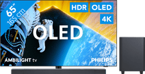 Philips 65OLED809 - Ambilight (2024) + JBL Bar 800 Zwart Philips Ambilight OLED 8 serie tv