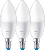 WiZ Candle Light - Colored and White Light - Matte - E14 - 2-pack Smart light