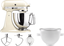 KitchenAid Artisan Robot de Cuisine 5KSM125 Crème + Sorbetière Kenwood Cooking Chef