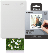 Canon SELPHY QX20 White + Canon Paper XS-20L (20 sheets) Pocket printer