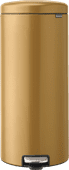 Brabantia NewIcon Poubelle à Pédale 30 Litres Warm Gold Poubelle à pédale