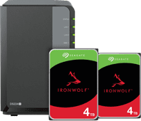 Synology DS224+ + Seagate IronWolf 4TB Duo Pack NAS
