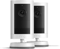 Ring Outdoor Cam Plus Plug In White Duo Pack IP camera