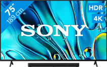 Sony Bravia 3 75" 4K LED (2025) + Sony HT-S2000 Noir Pack TV et barre de son Sony