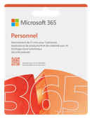 Microsoft 365 Personal FR Abonnement 1 jaar Microsoft Office software