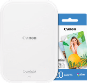 Canon Zoemini 2 Wit + 20 vellen fotopapier Pocket printer