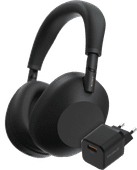 Sony WH-1000XM6 Zwart + BlueBuilt Quick Charge Oplader Bluetooth koptelefoon