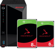 ASUSTOR AS5402T + Seagate Ironwolf 16TB (2x8TB) NAS