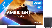 Philips Ambilight 77'' OLED760 4K (2025) + JBL Bar 1000 M2 Noir TV pour votre nouvelle console