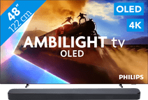 Philips Ambilight 48'' OLED760 4K (2025) + JBL Bar 300 M2 Noir TV Philips de taille moyenne