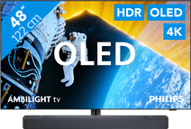 Philips 48OLED809 - Ambilight (2024) + JBL Bar 300 Noir Télévision de 2024
